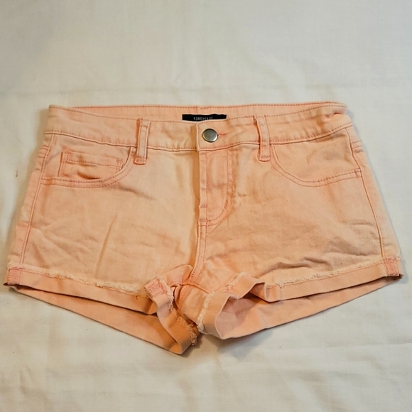 NWOT Forever 21 Acid Washed Denim Shorts - Picture 10 of 16